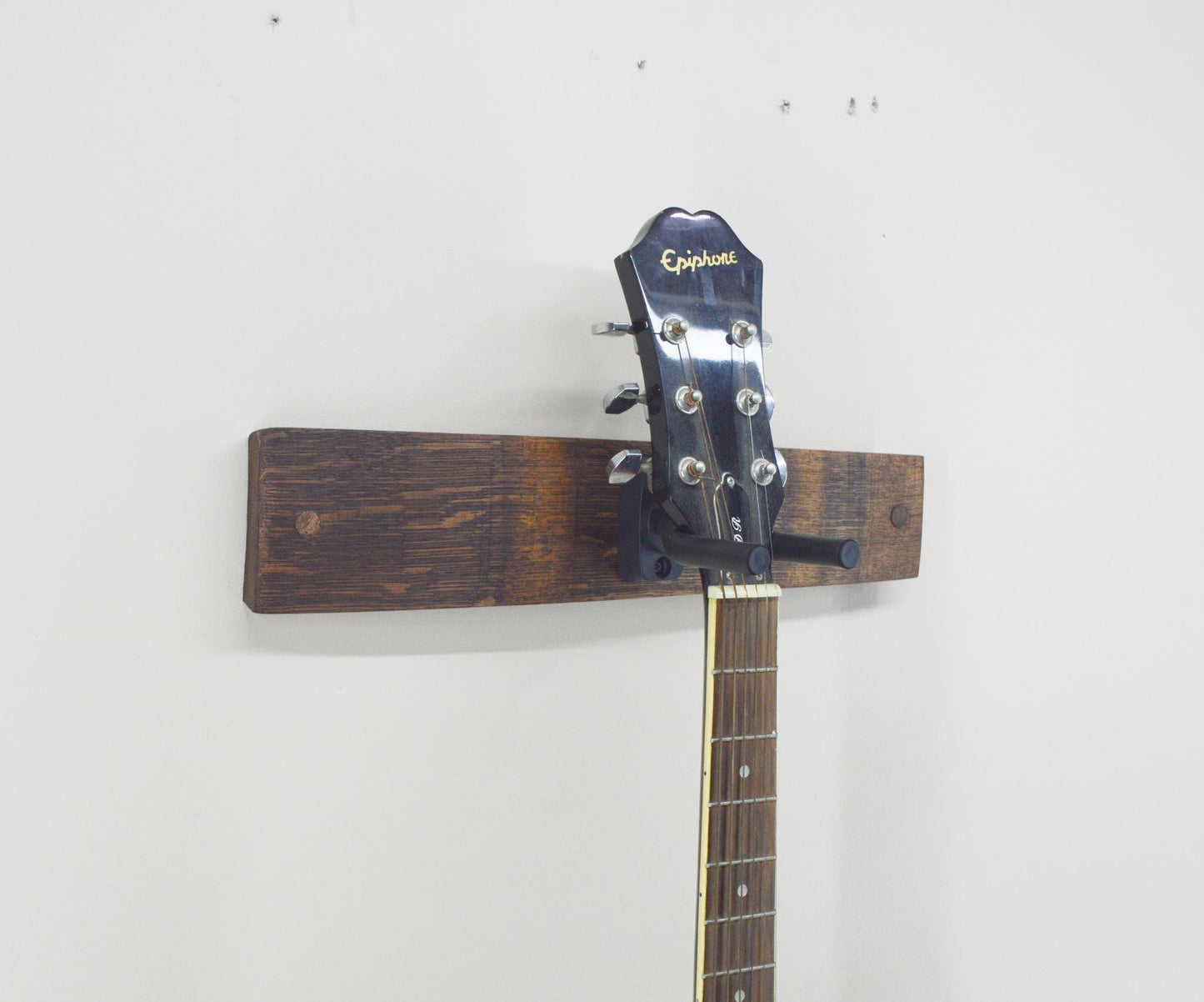 Wine Barrel Stave Single Guitar Holder