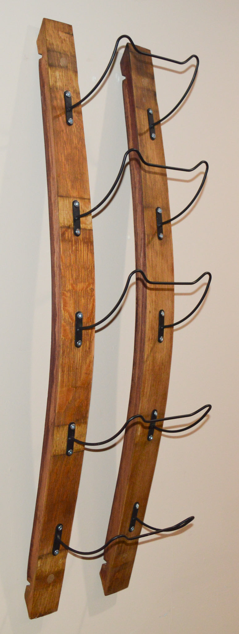 Wine Barrel Stave 5 Bottle Wine Bottle Rack/ Towel Rack / Rustic Decor / Wall Decor/ Bathroom Decor /