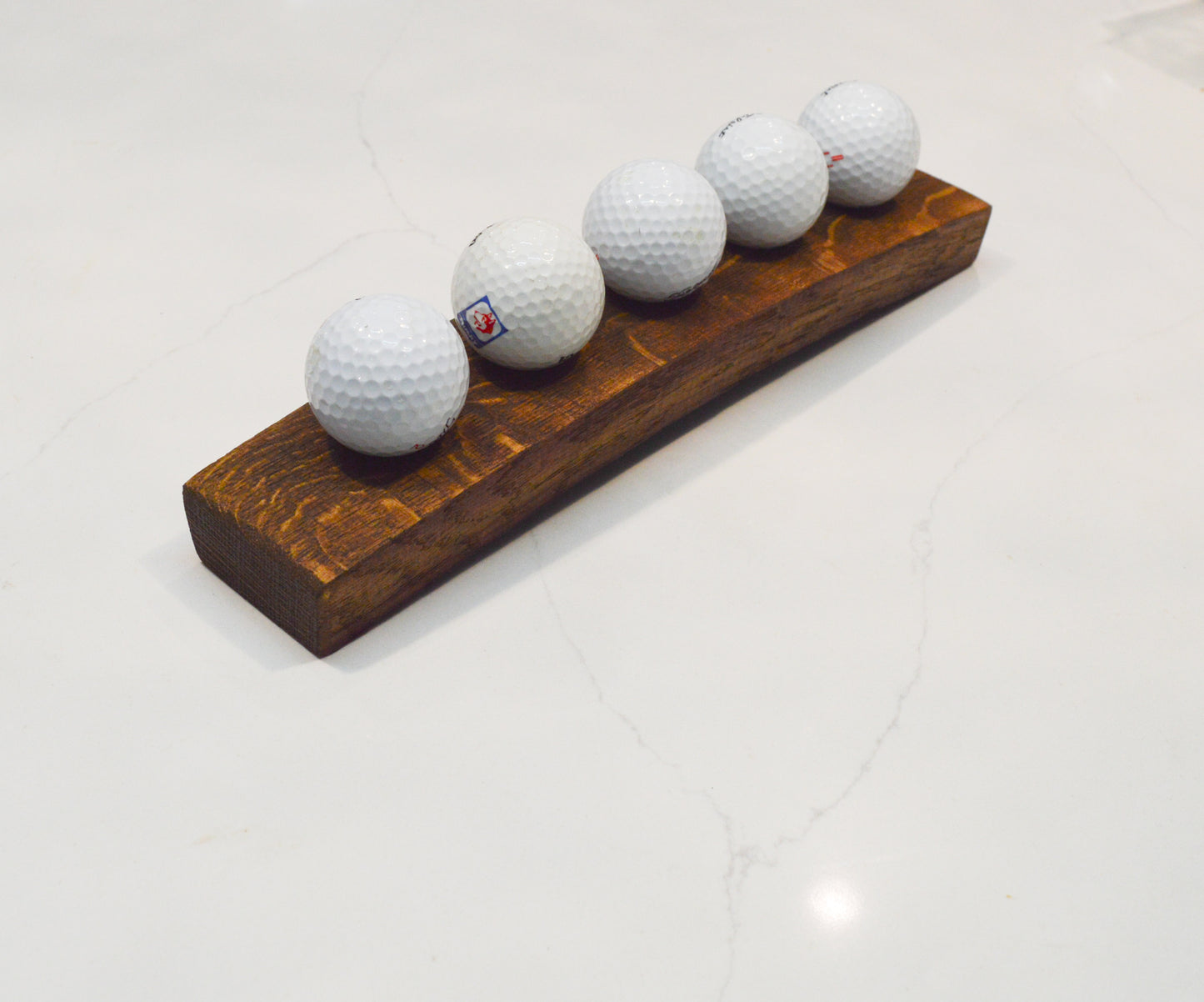 5 Ball Wine Barrel Stave Golf Display