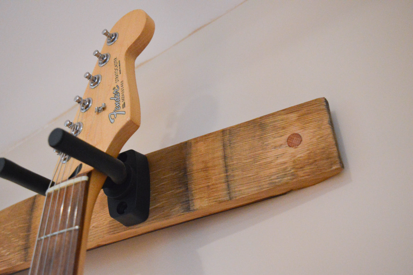 Double Guitar Rack Made From Wine Barrel Staves / Guitar Rack / Bass Rack / Banjo Rack