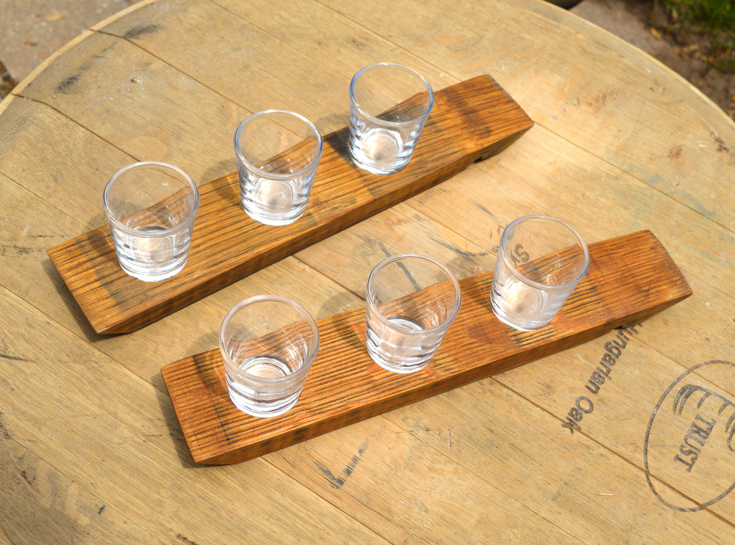 Personalized Shot Glass Serving Tray - Custom Engraved