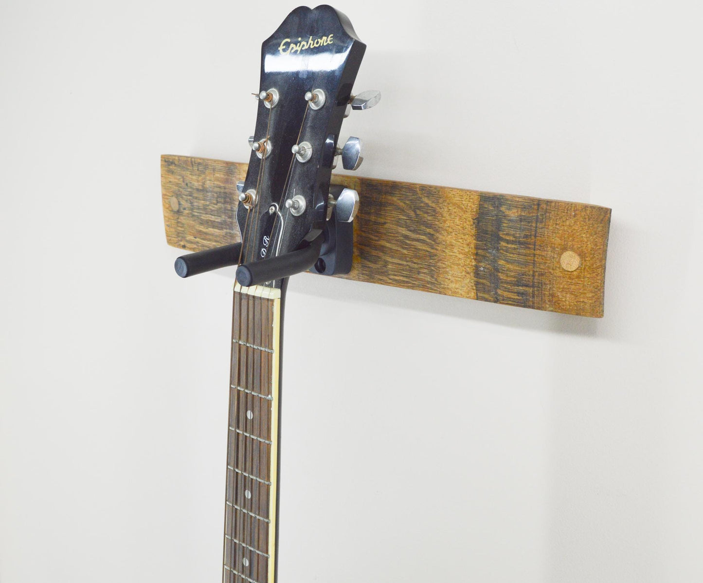 Wine Barrel Stave Single Guitar Holder