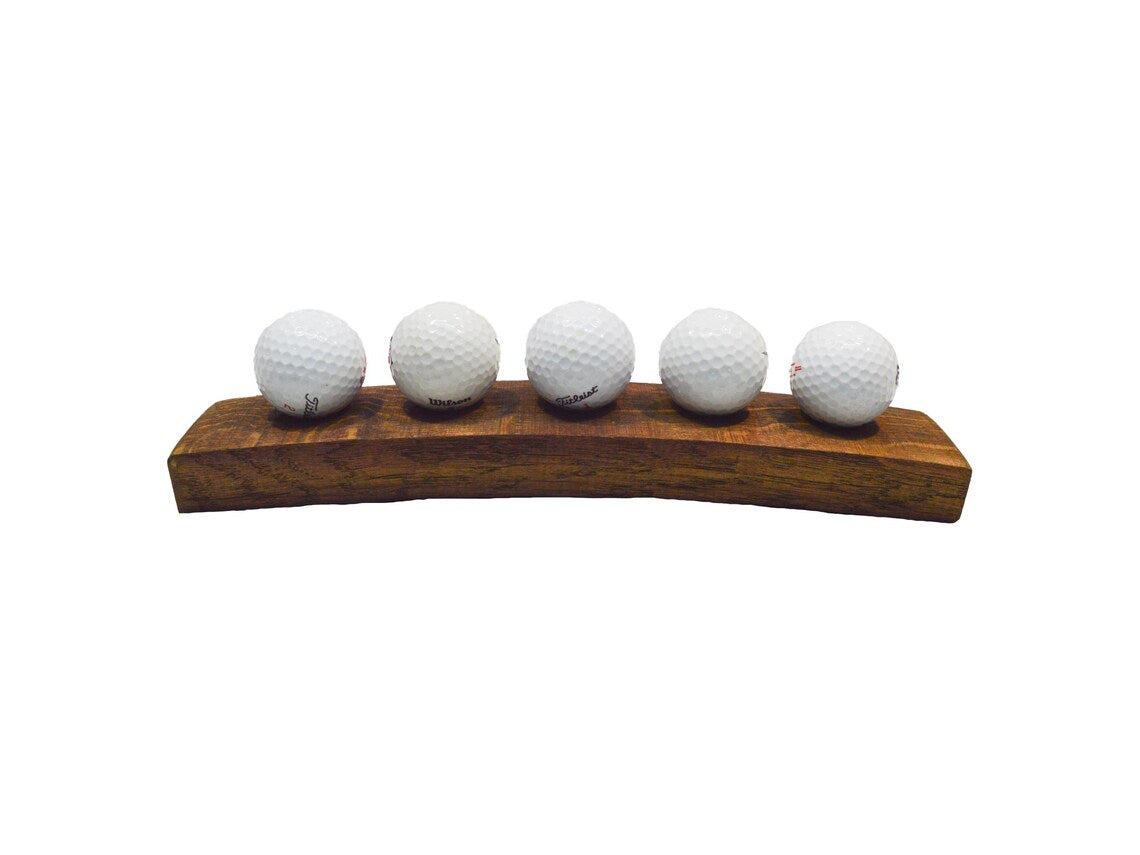 5 Ball Wine Barrel Stave Golf Display