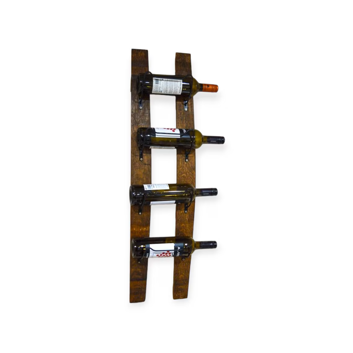 Hanging 4 Bottle Wine Bottle Rack | Towel Rack